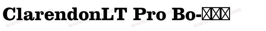 ClarendonLT Pro Bo字体转换